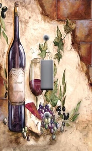TUSCAN CABERNET RED WINE CELLAR Light Switch Plate Wall Outlet Covers  - Picture 1 of 27