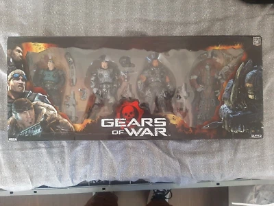 Rare New Sealed NECA Gears of War Pack 4 Figures Baird Marcus Dom Theron Guard - Imagen 1 de 4