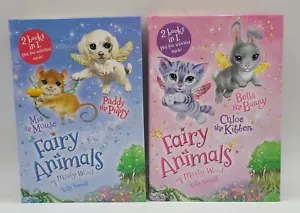 Fairy Animals Misty Wood Lily Small 2 Books in 1 Hardcover Chloe Bella Mia Paddy - Picture 1 of 3