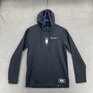 TRAVIS MATHEW Coveside Hoodie Mens Small Black Fleece Pullover XM CYBER Logo NEW - Picture 1 of 20