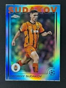 24-25 Topps Chrome UEFA Club Competitions #119 Gergiy Sudakov Refractor - Picture 1 of 2