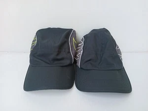 2 Pcs Nike 5 panel AW84 DRI-FIT AEROBILL Hat Cap Black-Gray Tab & Strap Reflect. - Picture 1 of 22