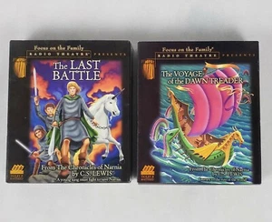 Chronicles of Narnia The Last Battle voyage of the dawn treader Audio Cassettes  - Picture 1 of 11
