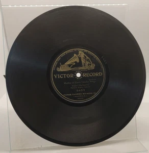 Victor Orchestra - Medley of Harry Lauder Songs - Shellac Record - 5453 - Foto 1 di 3