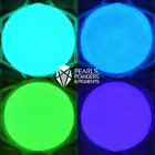 TOP QUALITY GLOW IN THE DARK POWDER PIGMENT IN VARIOUS COLOURS PAINT NAIL ART UK