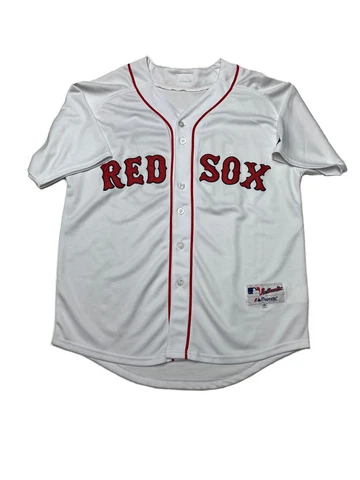 Majestic Authentic Boston Red Sox #15 Dustin Pedroia Sz 48 Baseball White Jersey Cover