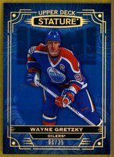 2022-23 Upper Deck Stature Blue #1 Wayne Gretzky /35 - Edmonton Oilers