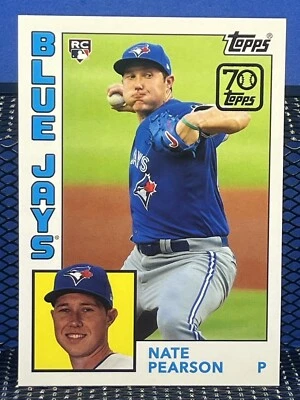 2021 Topps NATE PEARSON Toronto Blue Jays RC Rookie Card - Image 1 of 2