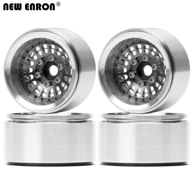 Aluminum -10mm Offset 1.9" Beadlock Wheel Rim for 1/10 RC Crawler Car SCX10 TRX4 - Image 1 of 4