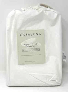 Target Casaluna Blanco KING Talla Supima Percal Hoja Plana SOLO - 110" x 104" - Imagen 1 de 5
