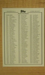 2010 Topps National Chicle Baseball Checklist #1 of 2 - Picture 1 of 2