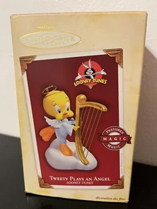 Hallmark Keepsake Ornament Looney Tunes Tweety Plays Angel Features Magic Music - Picture 1 of 3