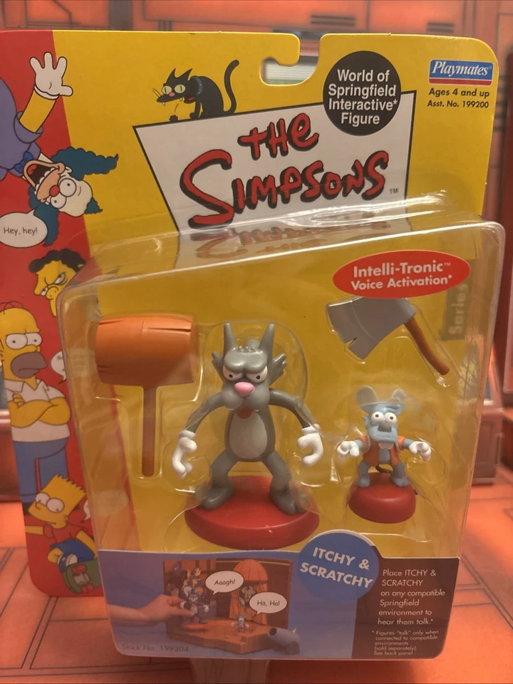 Figura interactiva "ITCHY & SCRATCHY" de Los Simpson Mundo de Springfield Foto 1 de 1