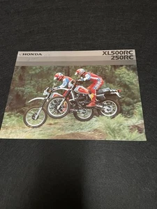Honda XL500RC 250RC Sales Brochure. A4 Size. Australian Genuine Item. 241 - Picture 1 of 4