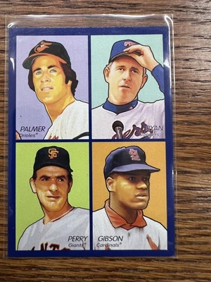 Upper Deck Goudey #35-28 2009 Palmer/Ryyan/Gibson/Perry 4 en 1 azul Foto 1 de 2