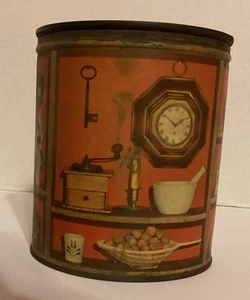 Lata acortadora vintage Proctor & Gamble con tapa decoración retro de granja - Imagen 1 de 6