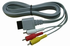 Cable AV de audio y video original FABRICANTE DE EQUIPOS ORIGINALES Nintendo Wii y Wii U muy bueno 6Z - Imagen 1 de 3
