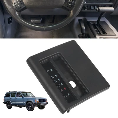 Indicador de cambio de piso bisel palanca de cambios cubierta consola para Jeep Cherokee XJ 1997~2001 Foto 1 de 4