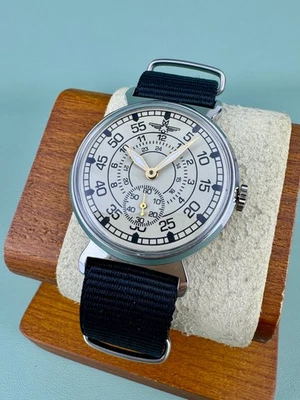 POBEDA Piloto Aviación Sturmanskie Mecánico Hombre Reloj Pulsera Militar Foto 1 de 4