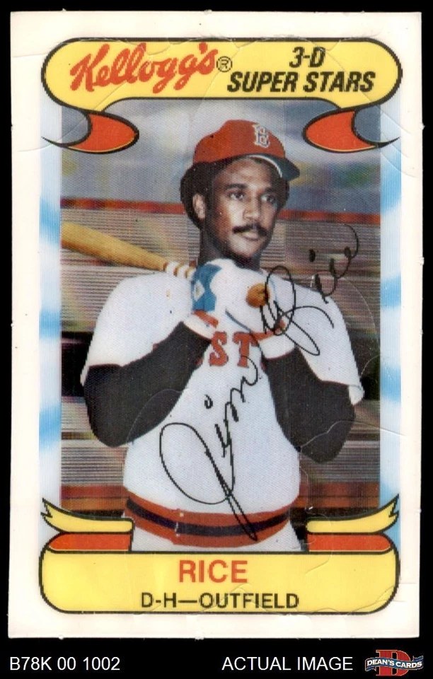 1978 Kellogg's #49 Jim Rice Red Sox HOF MVPw 1.5 - FAIR - Image 1 of 1