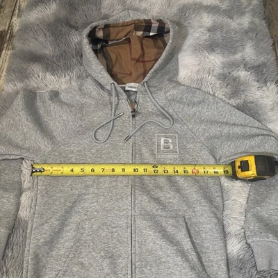 Burberry sudadera con capucha de algodón gris #sudadera con capucha Foto 1 de 2