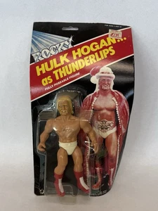 Hulk Hogan Thunderlips Vintage Appleworks 1985 Rocky Actionfigur MOC NO RESERV - Bild 1 von 7