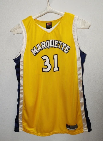 Vintage Nike Marquette University Basketball Jersey, Men's Large, Made in USA Cover
