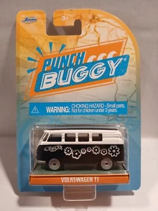 Jada Punch Buggy 1:64 Scale Black/White VW VOLKSWAGEN T1 Bus Diecast - Picture 1 of 2