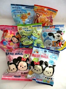 Japanese Bath ball salts Disney Toy story Princess Tsum tsum Pooh inside mascot - Picture 1 of 30
