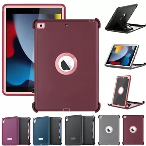 For Apple iPad 10th 9th 8th 7th Gen Case Heavy Duty Shockproof Rugged Hard Cover - Picture 1 of 49