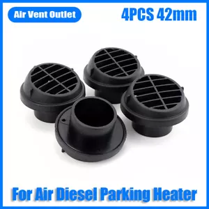 4x 42mm Mini Air Vent Ducting Piece Duct Pipe Outlet Rotatable Diesel Heater # - Bild 1 von 9