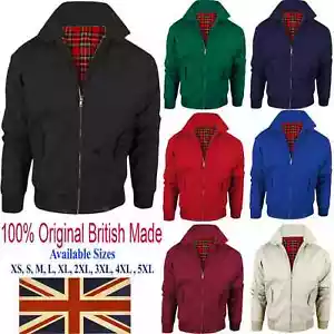 HARRINGTON JACKET MENS CLASSIC RETRO SCOOTER 1970'S VINTAGE BOMBER MOD COAT TOP - Picture 1 of 19