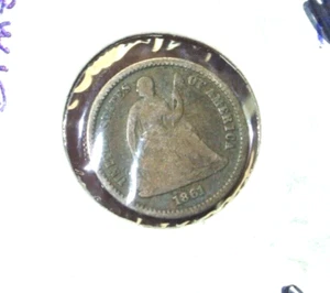 1861 Half Dime NO PROBLEM COIN - Picture 1 of 7