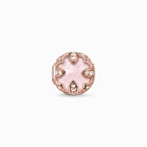 Genuine THOMAS SABO Lotus Rose Quartz Karma Bead K0099-651-9 FREE DELIVERY - Picture 1 of 2