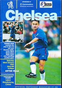 1993/94 CHELSEA V ASTON VILLA 22-01-1994 Premiership - Bild 1 von 1