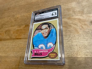 1970 Topps Football Card OJ Simpson Rookie #90 CGC 6.5 EX-MT+BUFFALO BILLS HOF - Picture 1 of 5