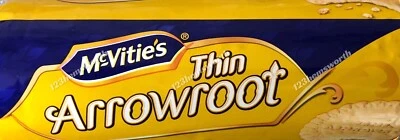 5 Packets Mcvities Thin Arrowroot Biscuits. Each Packet 200g. - Image 1 of 3