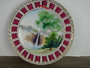 Ucagco Cina dipinto a mano 7 pollici Piatto decorativo made in Japan - Foto 1 di 3