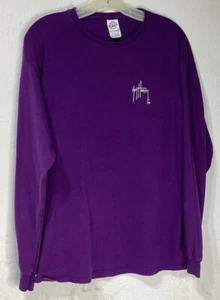 Guy Harvey Original Purple Long Sleeve Tee Blue Marlin Deep Sea Fishing Size L - Picture 1 of 8