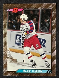 Mario Lemieux FOIL 1992-93 Bowman #233 Pittsburgh Penguins - Picture 1 of 6