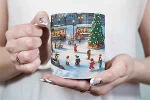 ⭐️️Exclusive Lego Christmas Scene Mug - Washington Square Park | NYC | New York⭐ - Picture 1 of 5