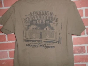 USMC PARRIS ISLAND 100 ANNI DI PRODUZIONE MARINES TSHIRT UOMO TAGLIA MEDIA - Foto 1 di 3
