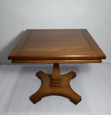 Pedestal de cóctel cuadrado vintage mesa de madera soporte para plantas regencia neoclásico Foto 1 de 4
