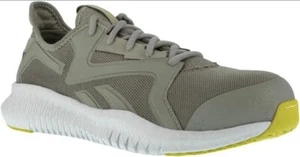 Reebok Flexagon 3.0 Safety Work Shoe Green Mens Size 12W Comp Toe, Slip Resist - Picture 1 of 5