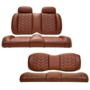 MADJAX Aviator Front & Rear Seat Cushions for Yamaha Drive/G29 Golf Cart |Coffee - Bild 1 von 6