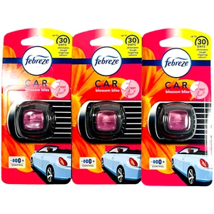 Febreze Car Vent Blossom Bliss Smell Last Up To 30 Days - LOT of 3 - Picture 1 of 5