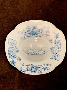 Johnson Brothers TULIP TIME BLUE (BLUE background) Sugar Bowl Lid only - Picture 1 of 4