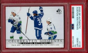 2020-21 SP AUTHENTIC AUSTON MATTHEWS AUTHENTIC MOMENTS #116 PSA 10 RARE UD - Picture 1 of 1