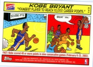 2003/04 Topps Bazooka #8 Kobe Bryant