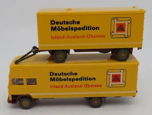 A WIKING Ho 1/87 Camion MB Rimorchio Deutsche Mobelspedition Mobili 500 - Foto 1 di 7